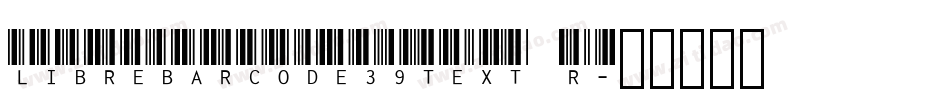 LibreBarcode39Text R字体转换